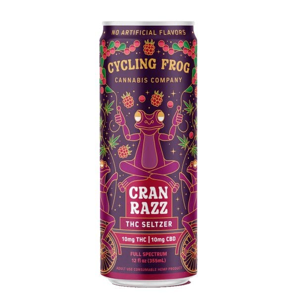 THC Infused Seltzer: Cycling Frog